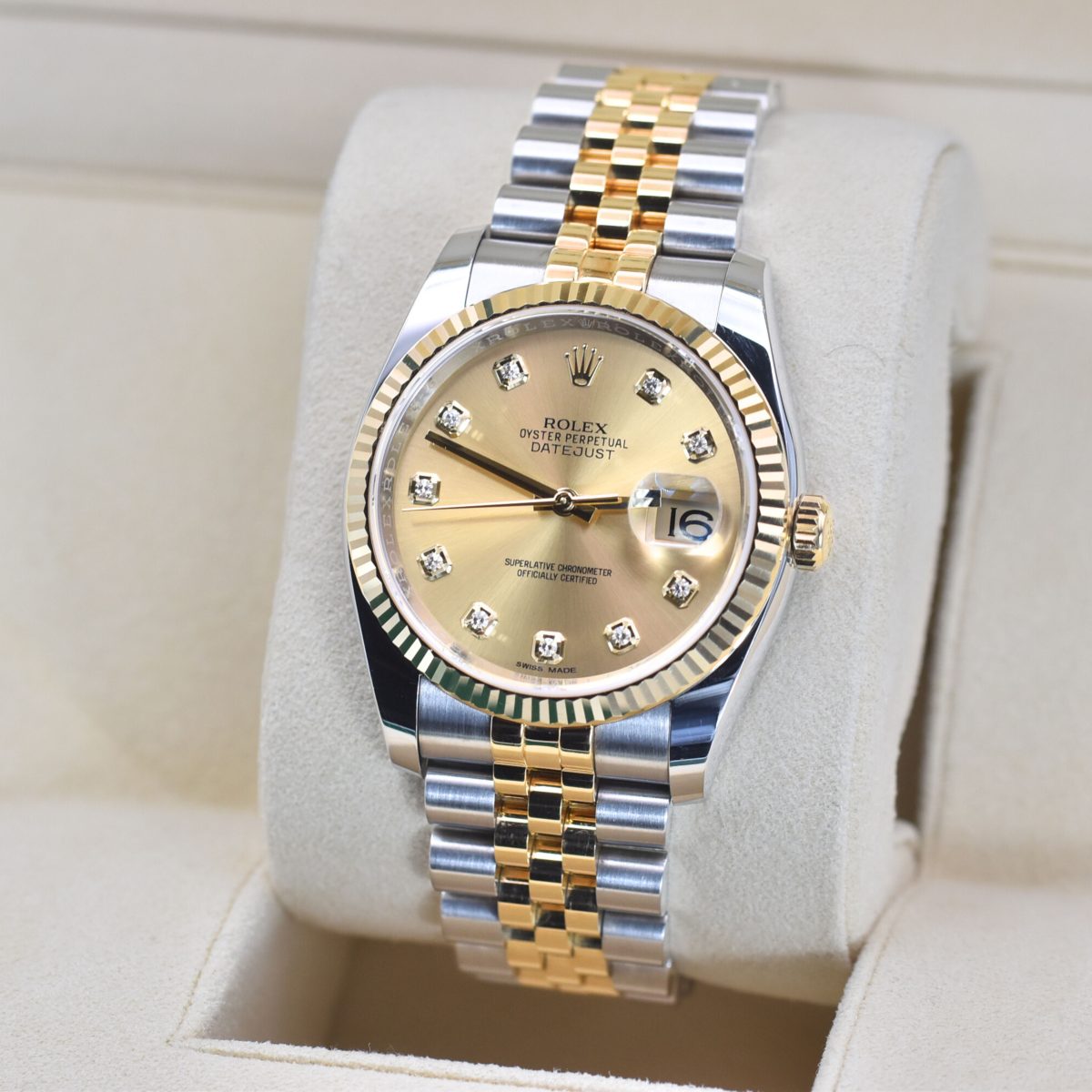 Rolex Datejust 36mm 116233 Champagne diamond - Image 10