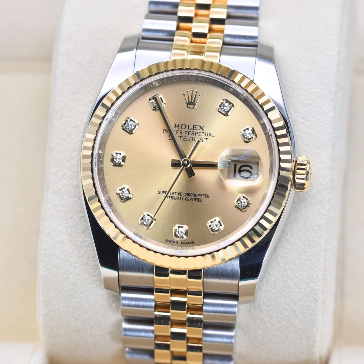 Rolex Datejust 36mm 116233 Champagne diamond - Image 9