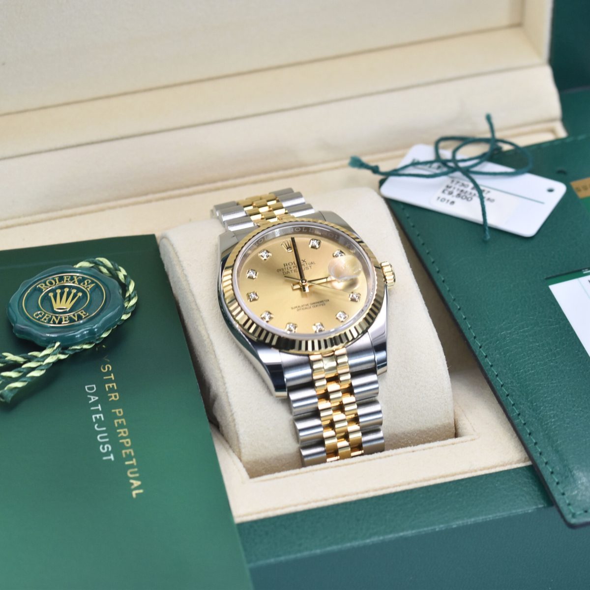 Rolex Datejust 36mm 116233 Champagne diamond - Image 13