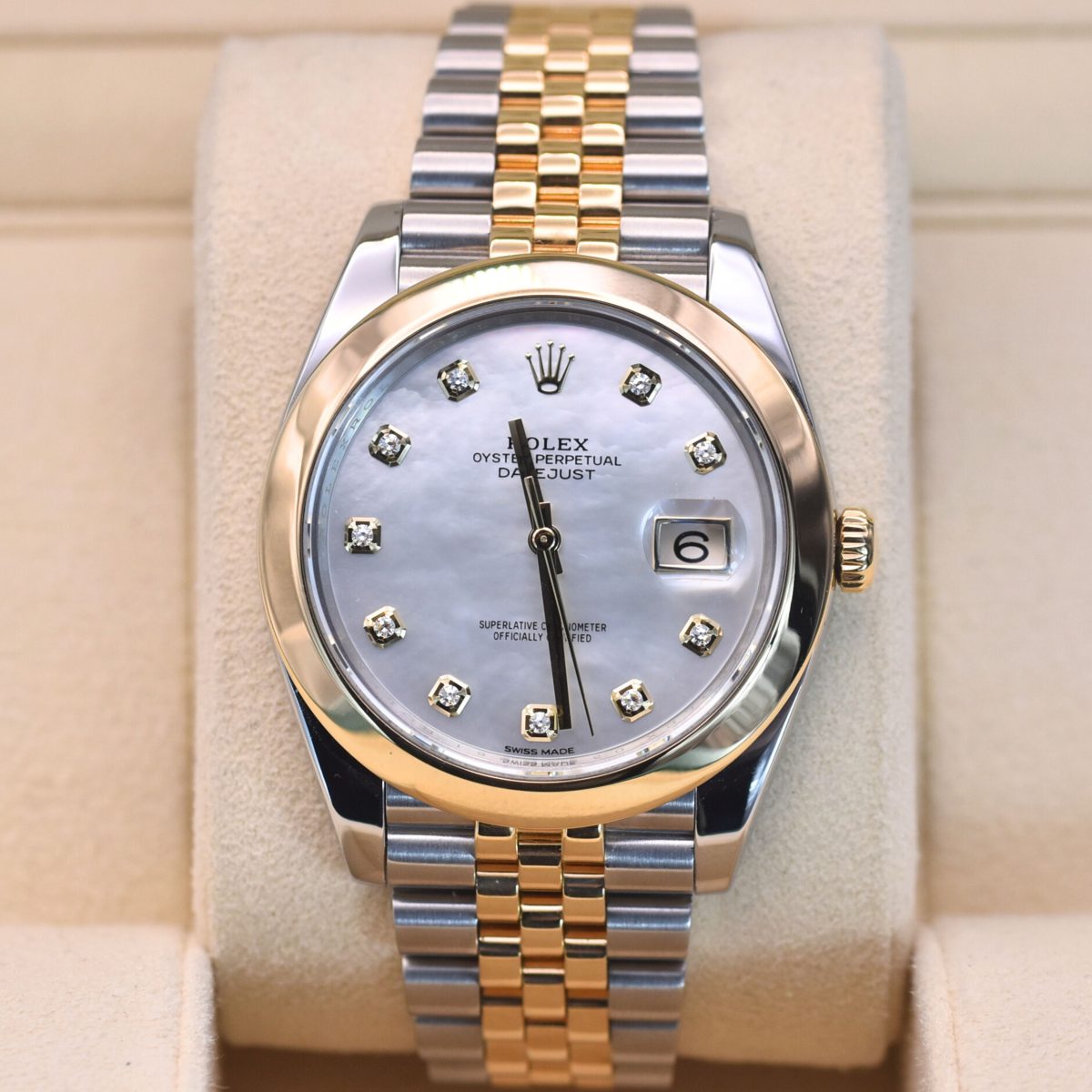 Rolex Datejust 41mm, ref 126303, mother of pearl diamond dial - Image 4