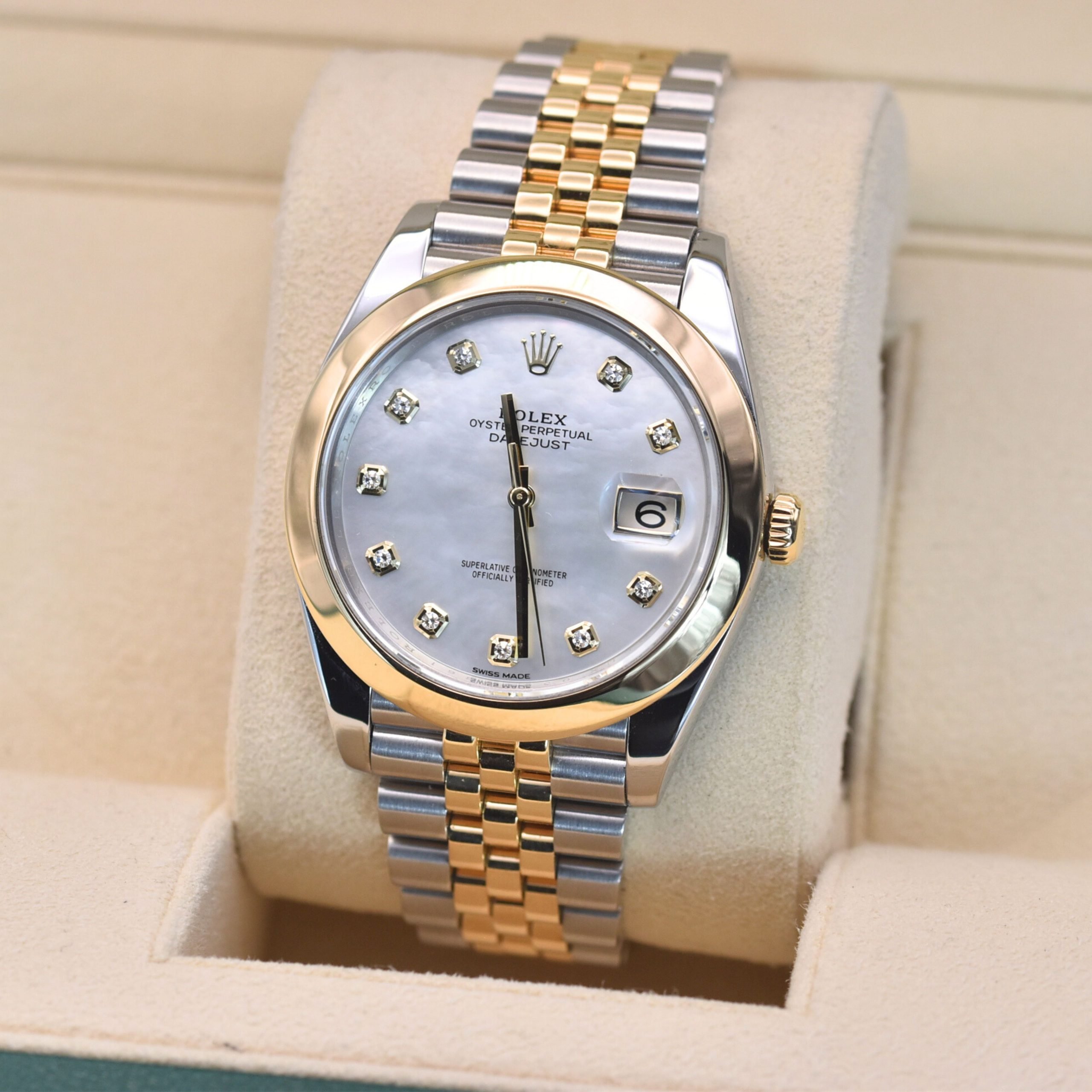 Rolex Datejust 41mm, ref 126303, mother of pearl diamond dial - Image 3