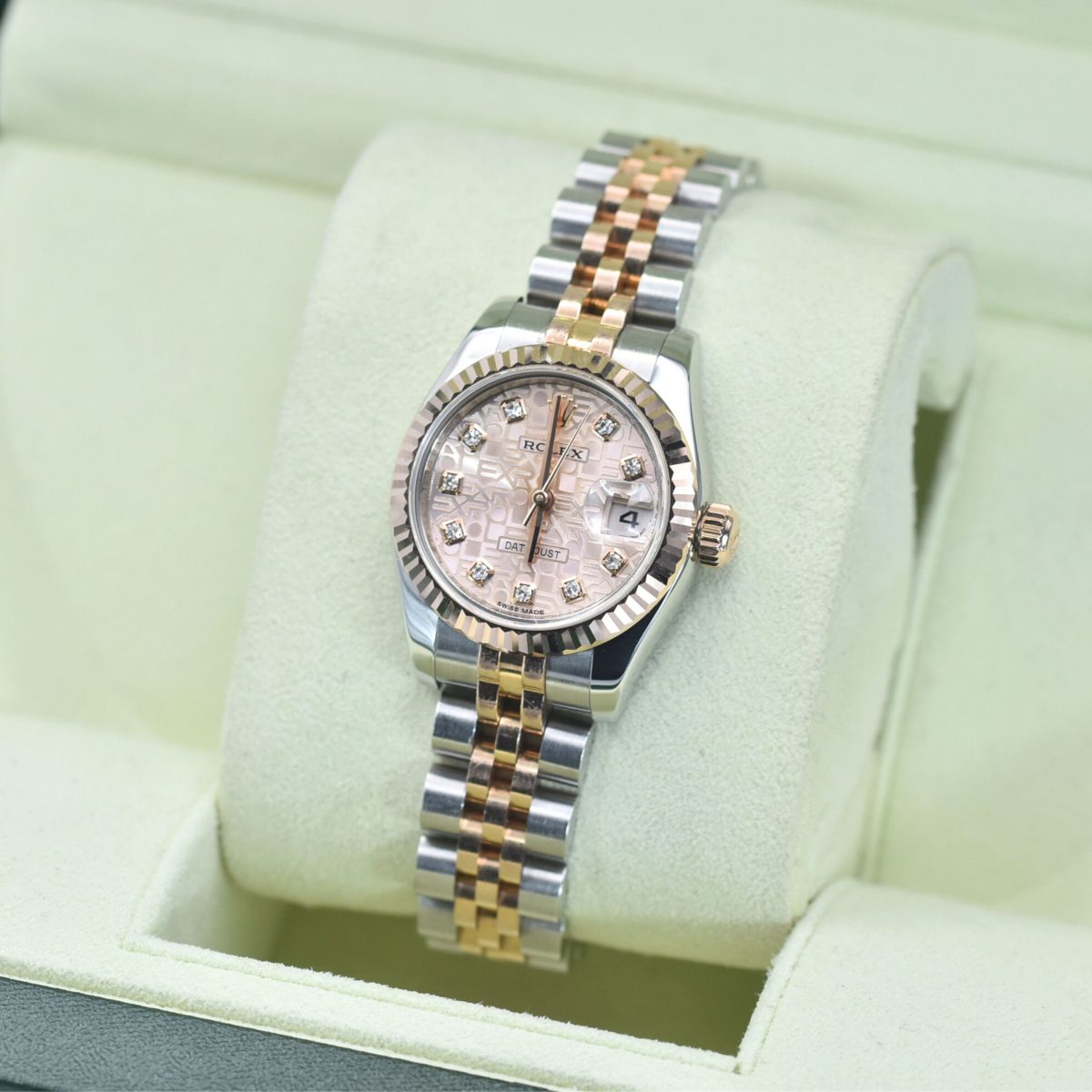 Rolex Datejust 26mm ref 179171, Rose jubilee diamond dial - Image 5