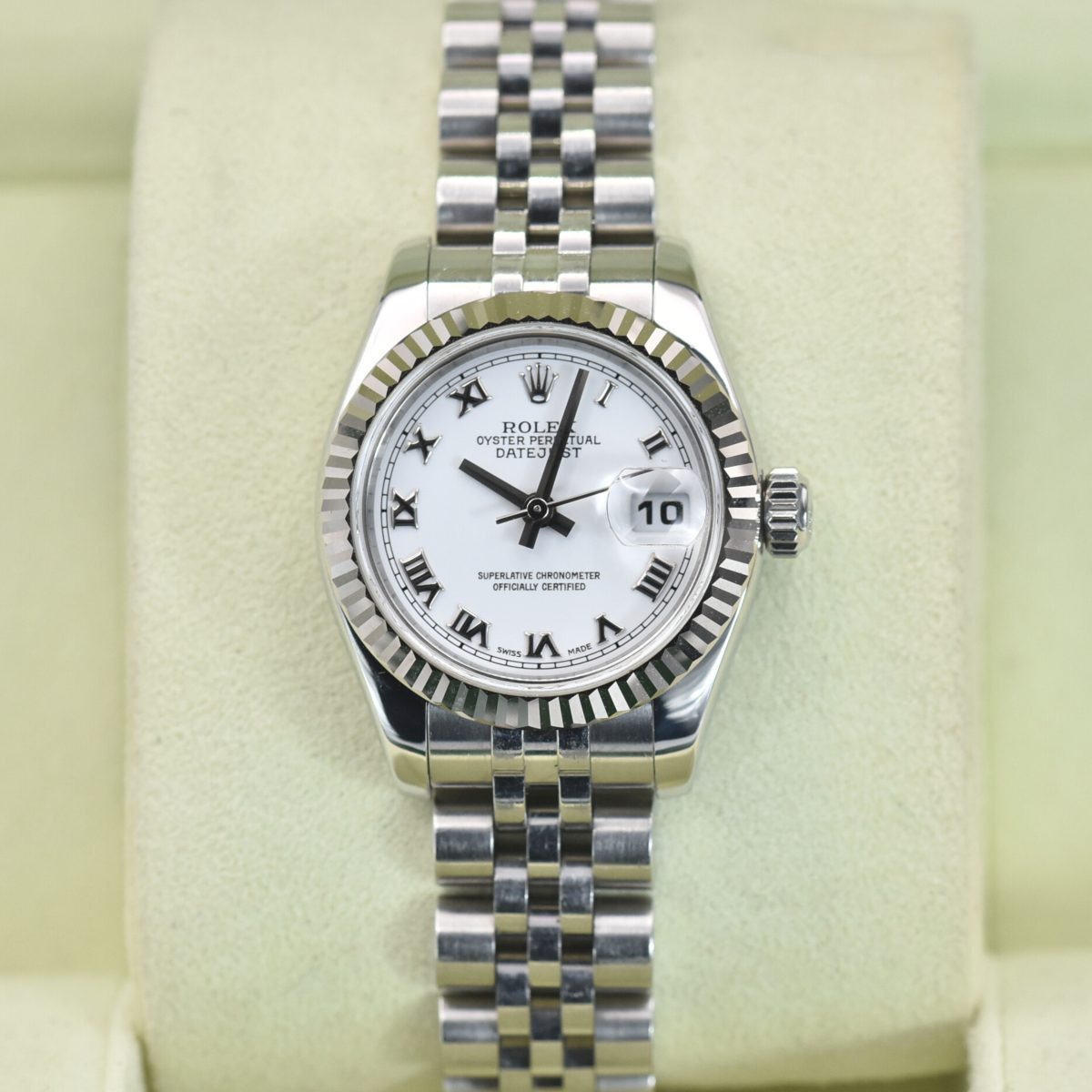 Rolex Datejust 26mm ref 179174, white roman dial - Image 4